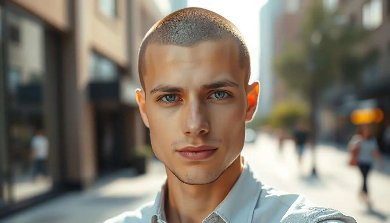 fryzura buzz cut