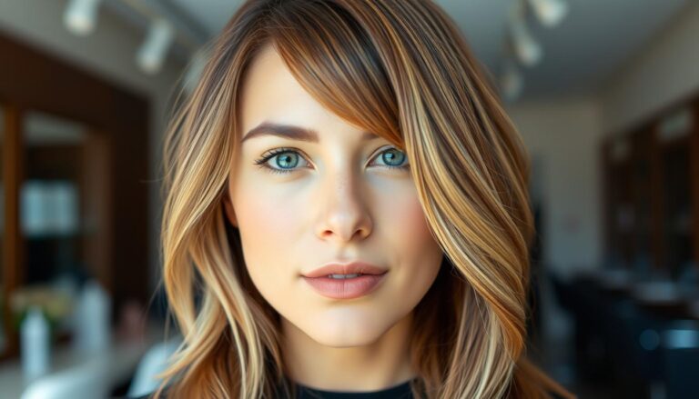 fryzura curtains (przedziałek na środku)