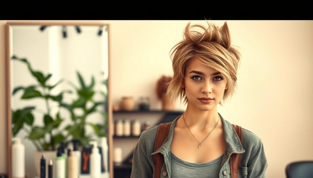 jak stylizować wolf cut